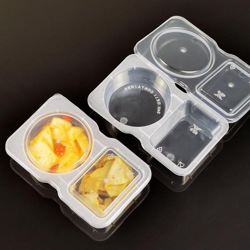 Многофункциональная банка для соуса Дорожная коробка для закусок Контейнер для соуса Держатели для соусов и дипов Контейнер для закусок