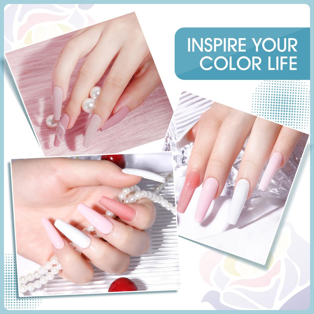 ROSALIND 4 шт., замачиваемый УФ-гель-лак, базовый верхний матовый верхний слой, гель-лак для ногтей, сухой на воздухе гель для дизайна ногтей