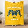 1pc Blanket - Los Angeles Rams logo Print Design,Lightweight Blanket for Sofa,Bed- Soft &Warm,Gift for All Seasons