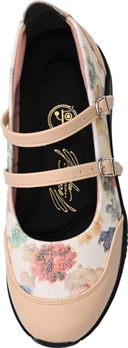 [Ёсукэ] Туфли на толстой подошве с двойным ремешком