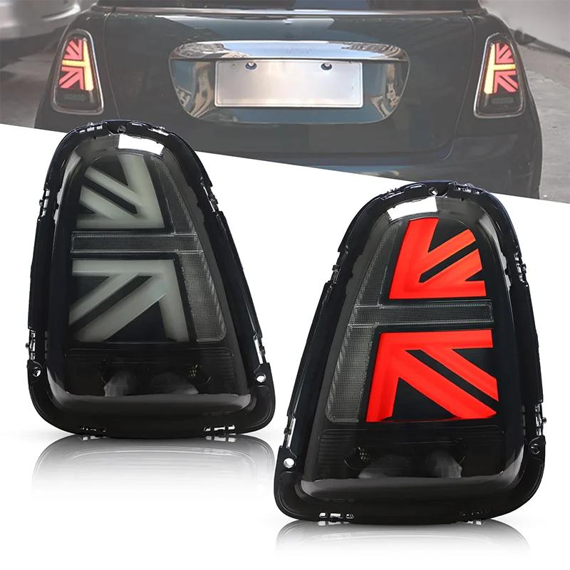 Zlkur1 2 шт. Полностью светодиодные задние фонари для BMW Mini Cooper R56 R57 R58 R59 LCI 2007-2013 JCW в стиле Union Jack, стоп-сигналы, фонари заднего хода, указатели поворота