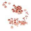 100 Sets Double Sided Rivets 7x8mm Iron Leather Rivets DIY Round Rivets for Clothing Bags Shoe Box