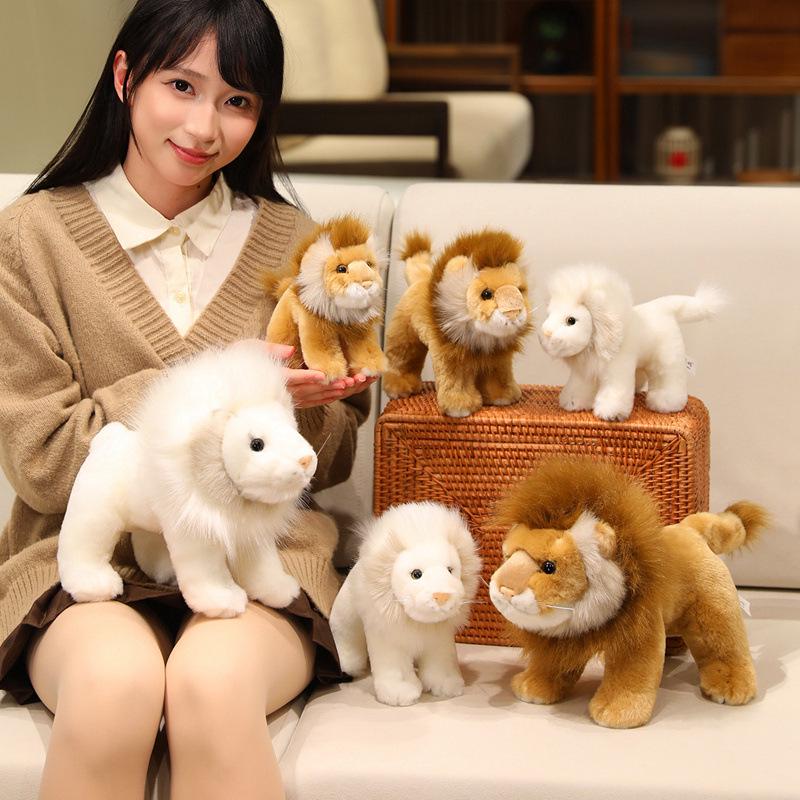 Плюшевая игрушка Белый Лев из Короля Льва - Милый Плюшевый Зверь из Зоопарка Подарок на День Рождения