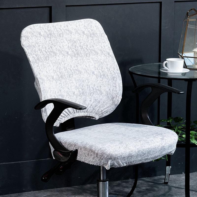 Чехол на вращающееся офисное кресло и подушку из эластичной ткани с принтом