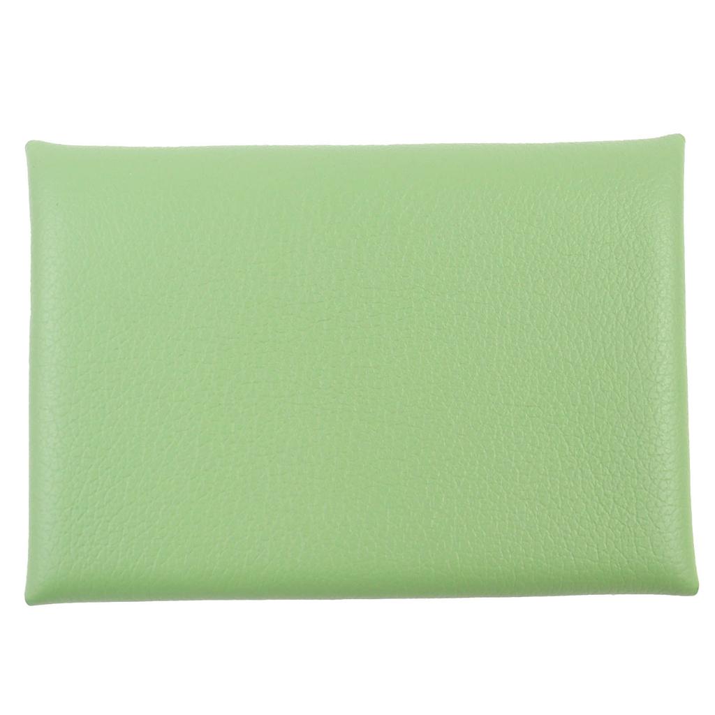Pristine HERMES Card Case Calvi duo Bifold Wallet with Evercolor Leather Used