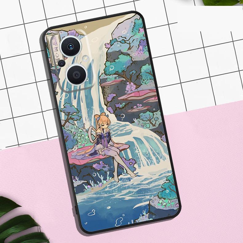 Чехол Sangonomiya Kokomi Genshin Impact Для OPPO Reno 13F 13 12 12F 11 11F 8T 7 8 10 Pro OPPO Find X8 Pro X6 X3 X5 Lite