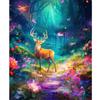 Frame Diy Paint By Numbers Kits For Adults Forest Deer Animals Diy Crafts Gift Acrylic Paint On Canvas Modern Wall Art Picture With Numbers For 40x50