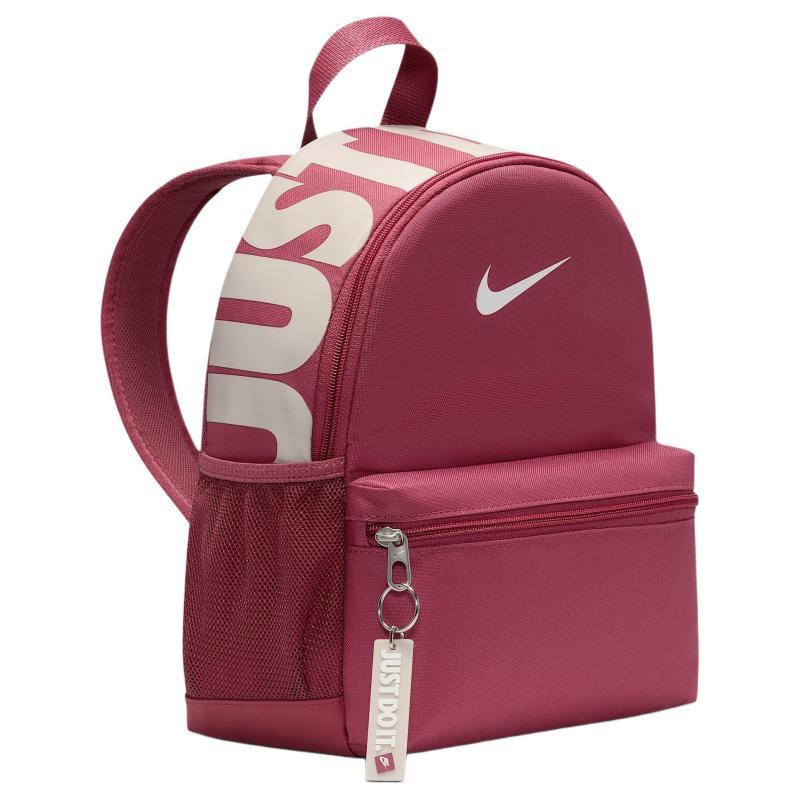 Nike Рюкзак Benassi JDI из переработанного полиэстера Мини Детский Свекла и Белый и Золотой Фиолетовый и Верхний Белый Повседневный DR6091-634