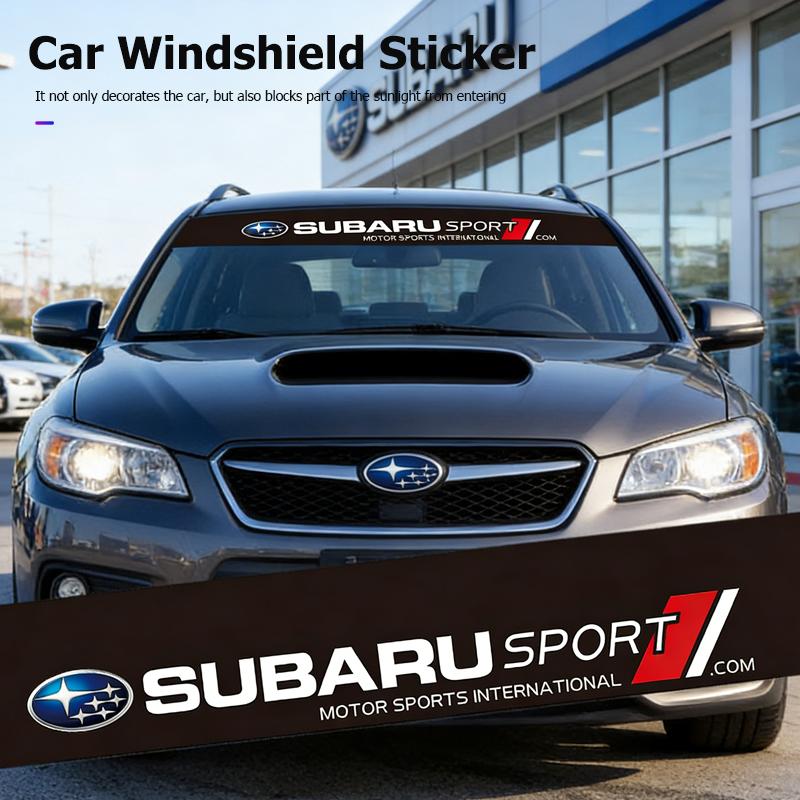 Car Front Rear Windshield Decoration Sticker For Subaru STI Outback Forester Impreza XV Legacy WRX BRZ Tribeca WW111