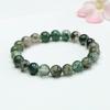 Браслет Juanyu Natural Water Grass Agate & Chalcedony Green Crystal MN4042304