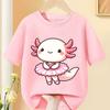 Ballet Axolotl Print Kids Tshirt Axolotl Aesthetic Kawaii Graphic T Shirt Tee Tops Ballet Axolotl Tshirt Cartoon Clothing