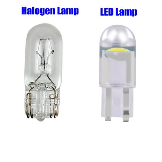 2 шт. T10 автомобильные индикаторы ширины автомобиля COB стекло прозрачные светодиодные лампы