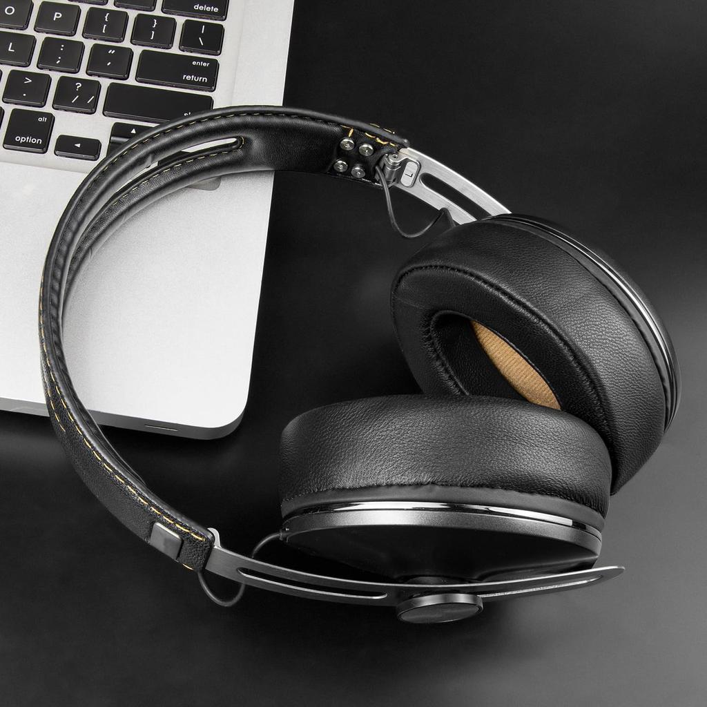 Амбушюры SOULWIT из овчины для гарнитуры Sennheiser Momentum, сменные амбушюры, шумоизоляция, толстые наушники-вкладыши, ярко-черные 2.0