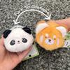 Animal Red Panda Plush Keyring with Tail Red Panda Purse Turn To Costume Panda Pendant  Kids