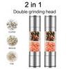 2-In-1 Stainless Steel Pepper GrinderDouble-head Pepper Grinder Ceramic Grinding Core Salt and Pepper Grinding