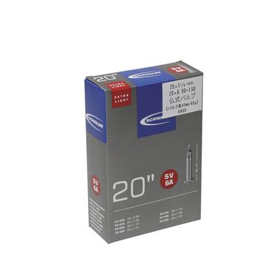 SCHWALBE 20 x 20 x 1 трубка Presta style 40 мм клапан [Оригинальный продукт] 0.90/1.50, 1/8 (406) 6А-СВ
