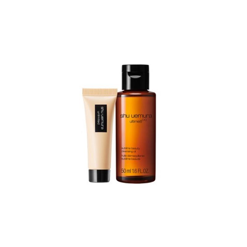 Shu Uemura Yusha Стойкая жидкая тональная основа Пробный набор Увлажняющее Очищающее Набор образцов 50 мл + 10 мл