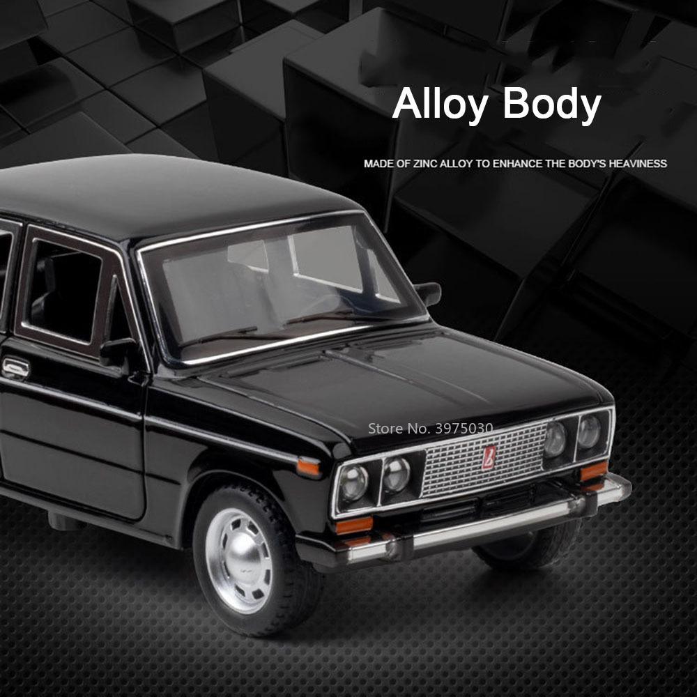 1/24 LADA 2106 литая модель автомобиля литые машины игрушечные машинки со звуком и светом коллекция игрушек для мальчиков подарок на день рождения дети