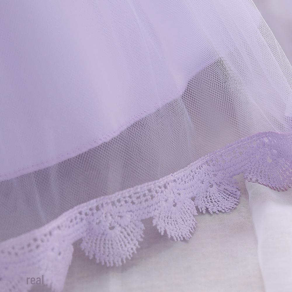 2024 Звездное вышитое кружевное детское свадебное платье