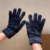 Плюшевые перчатки из искусственного кроличьего меха в Instagram для девочек для катания на велосипеде зимой с флисовой подкладкой, теплые и милые. Относится к ученицам, которые хотят сохранить тепло.