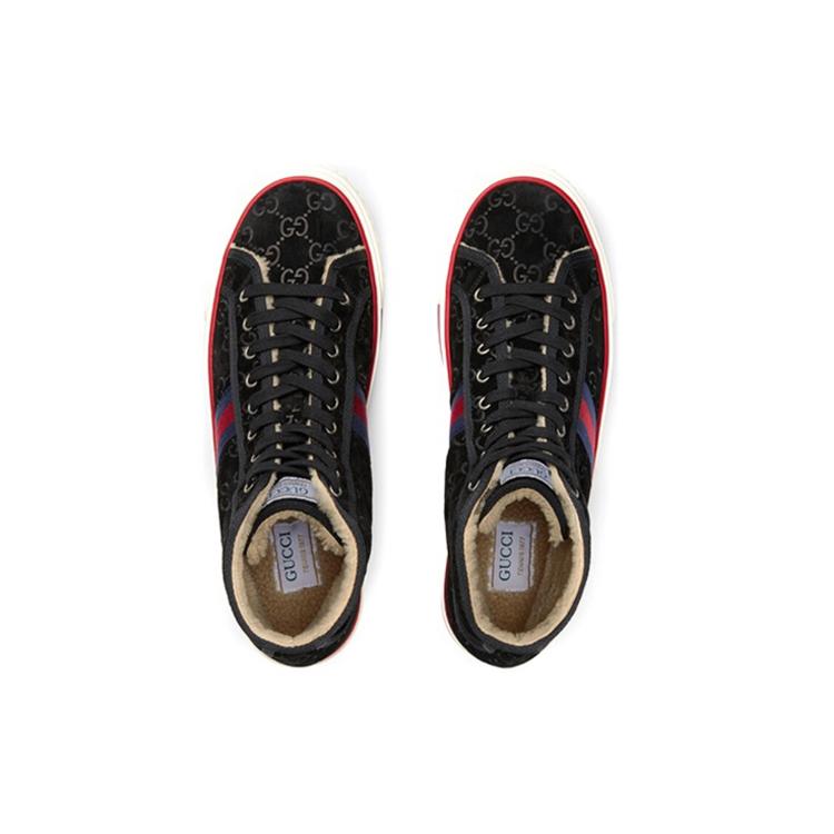 GUCCI Tennis 1977 Stylish Skateboarding Shoes Women's Black 649327 UJ510 1076