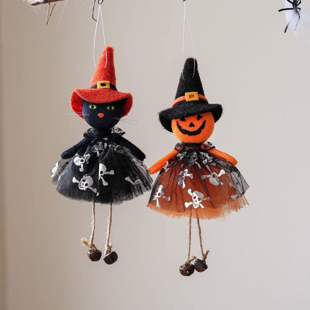 Ghost Witch Drop Ornament Multicolor Hang Decorative Dolls Halloween Hanging Decoration Gift