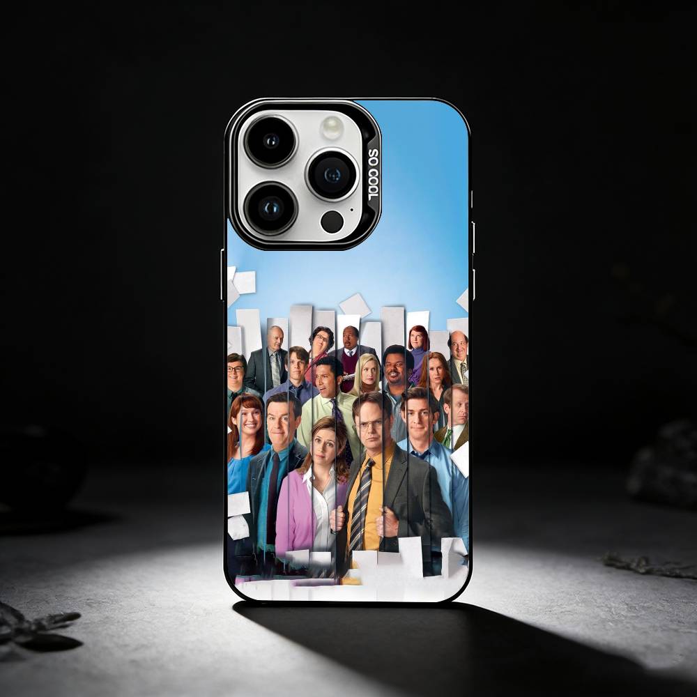 Чехол для телефона O-Offices Hot Tv Show для iPhone 17,16,15,14,13,12,11 Plus,Pro Max,XS,Цветной серебристый чехол для телефона