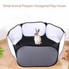Игровой вольер Yousheng для мелких животных, дышащая сетка, предотвращает побег, складной, шестиугольный, для кроликов, морских свинок, крольчат, клетка-палатка, игрушка, товары для домашних животных