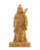 Tiny Buddha Benzaiten Standing Statue 9cm Gold Paint Benzaiten Buddha Statue Figure Wood Carving Ornament (wood Boxwood, Finish) - (GSB Benzaiten)