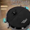 Smart Sweeping Robot 4000Pa 3 In 1 Vacuum Cleaner Strong Suction Easy To Use Floors Pet Hair Silent Home Cleaning Machine