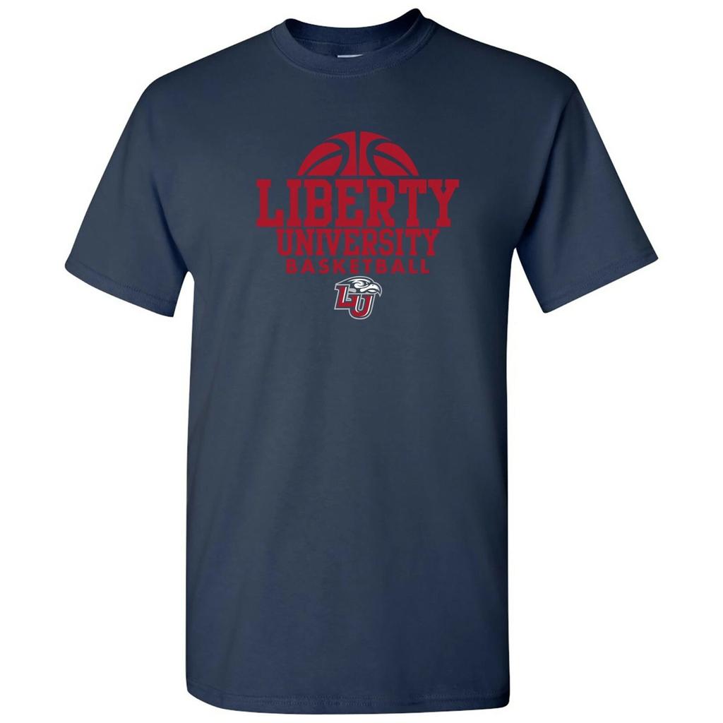 Liberty University Flames Basketball Hype Shirt - Navy