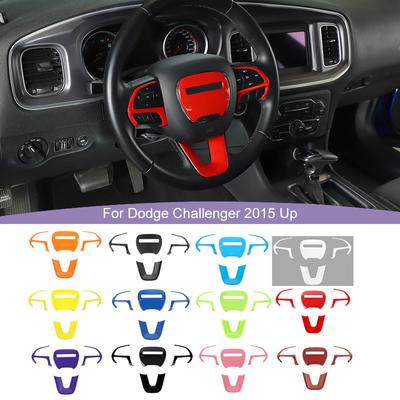 Декоративная наклейка на руль, подходит для Dodge Challenger/зарядное устройство 2015 Up ABS аксессуары для салона автомобиля