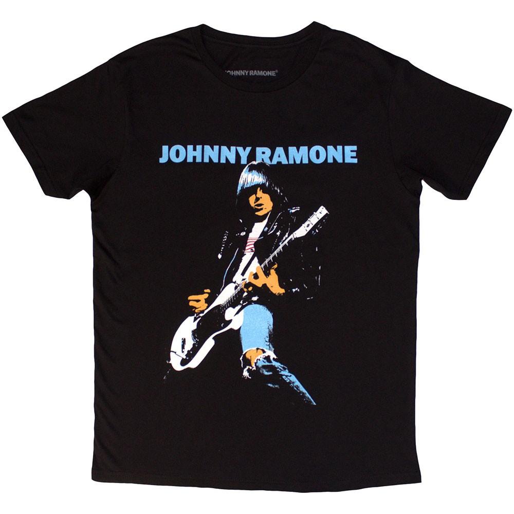 Johnny Ramone Ripped Denim T-Shirt Black New