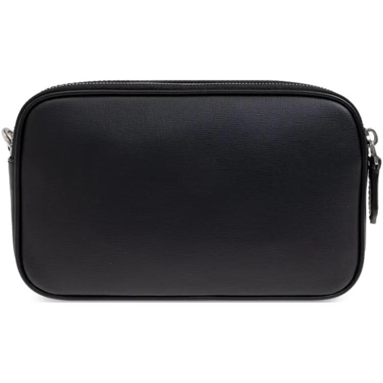 Bally Logo Print Leather Messenger Bag Men bags Black 6310498