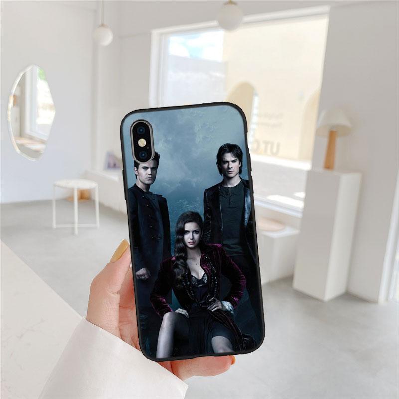 LO91 Дневники вампира Мягкий чехол-накладка для телефона для iPhone SE X XS XR 11 16E 17 Pro Max Air 8 7 6 6s Plus