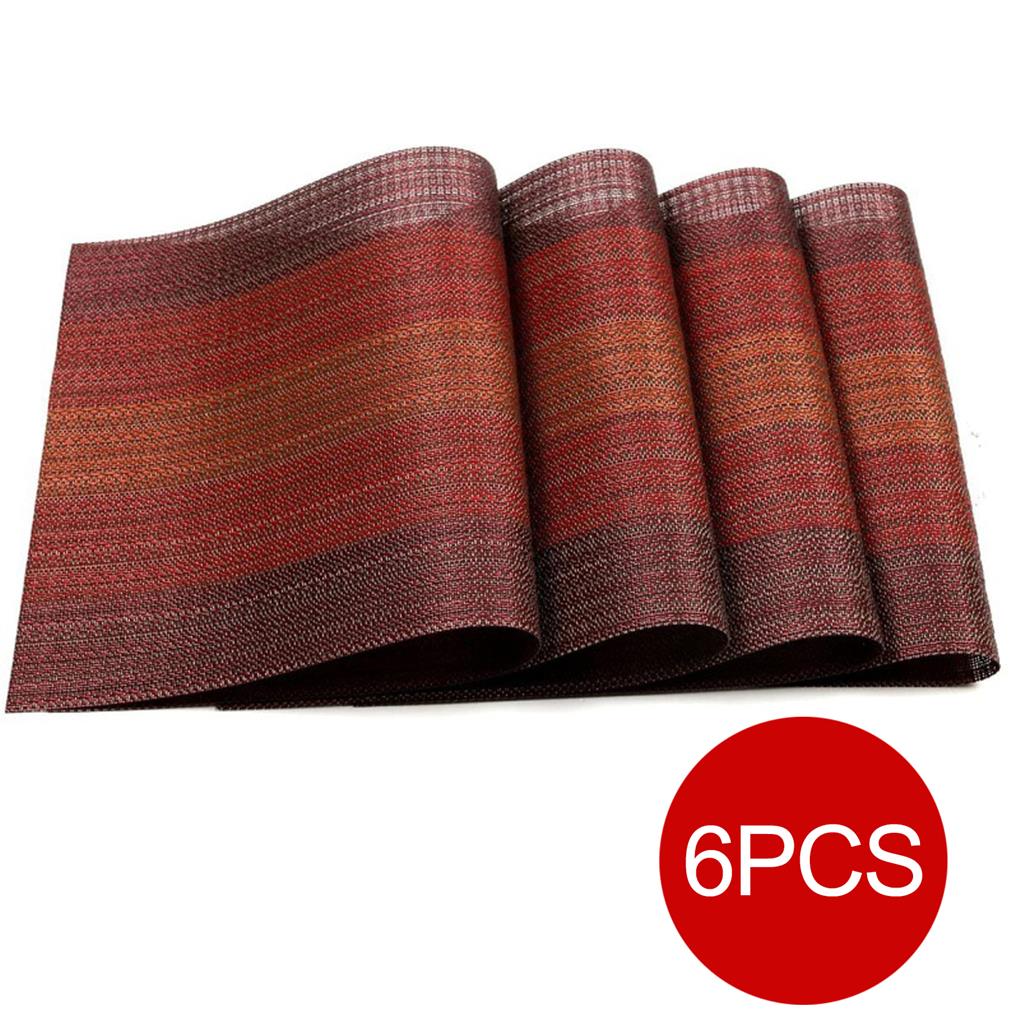 6X Обеденный коврик Подставка под чашку Настольная салфетка Элегантный ple Многоцелевой Исполнение Декор Домашний Дом Декоративный