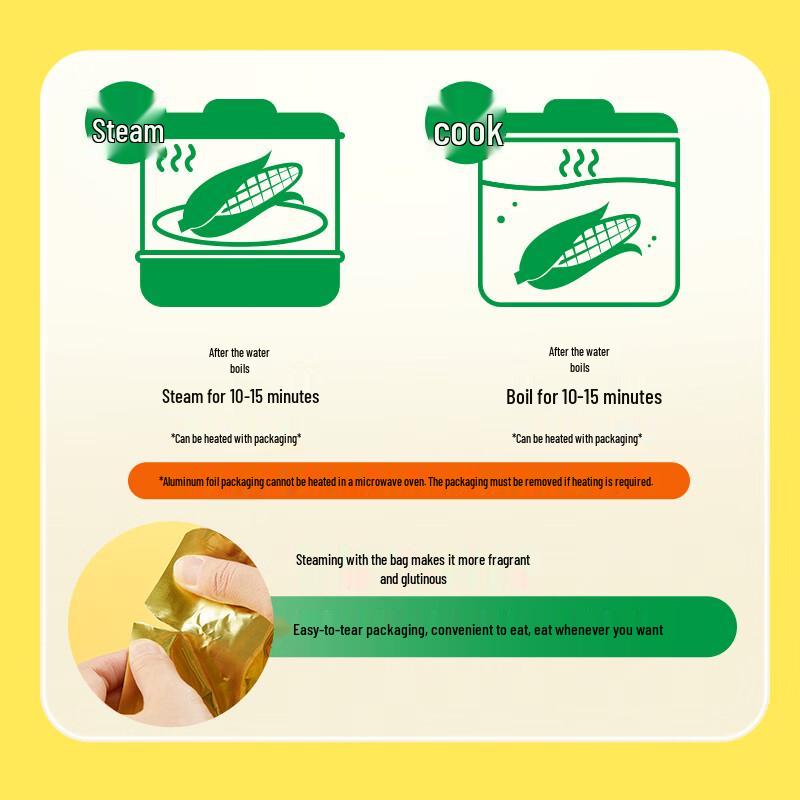 Shiyue Daotian Yellow Waxy Corn Segments