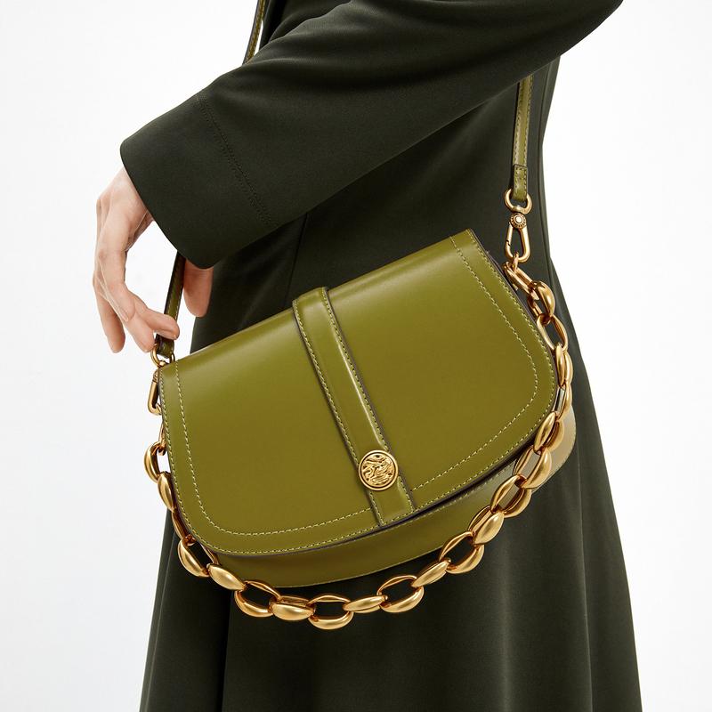 Charles & Keith Chain Versatile PU CK Saddle Bag Handheld Crossbody Shoulder Bag Small Size Women bags CK2-20151118