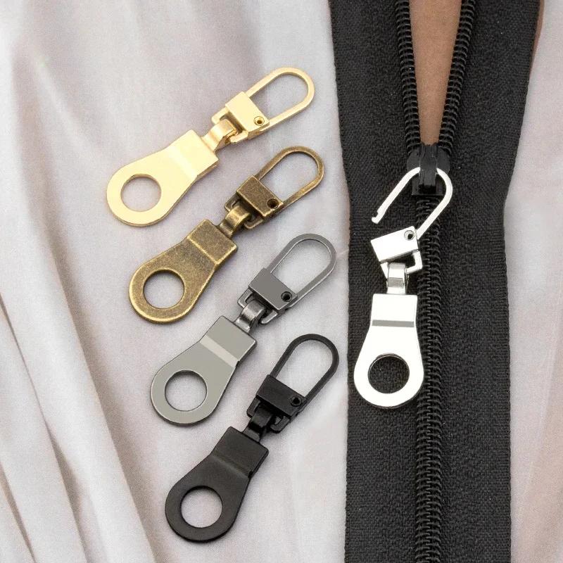 5/10PCS Metal Zip Puller Replacement Tab Zipper Sliders Head Zipper Head Detachable Backpacks Purses Repair Sewing Accessories