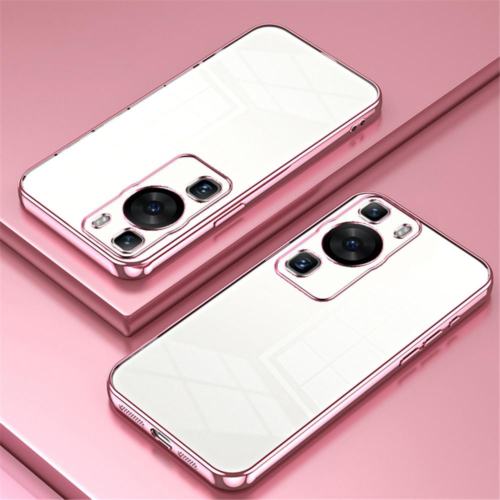 Роскошный бампер с гальваническим покрытием для Huawei P30 Lite P20 P40 P50 P60 Pro Mate 20 P 30 Силиконовая прозрачная задняя крышка P30lite P30pro