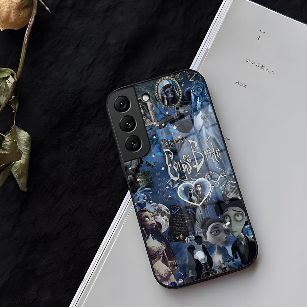 Чехол для телефона 'Труп Невесты' Стекло Для Samsung Galaxy S21 S25 S22 S20 S24 S23 Ultra Fe Plus A16 A34 A54 A24 Coque