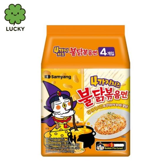 Samyang Острый куриный рамен Buldak 3 вкуса  (Розе / Сырный / Карбонара) 140 г | Корейская острая жареная лапша
