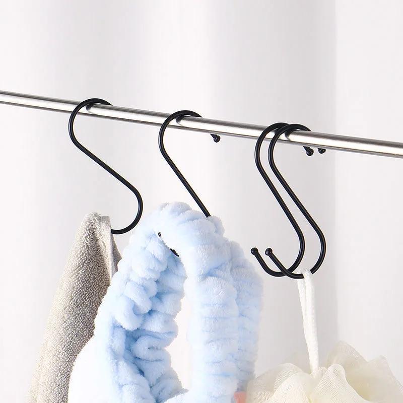 5/10/20 шт S-образный крючок металлический кухонный горшок чашки стойка ванная комната спальня перила вешалка для одежды сумки полотенца растения подвесные S-образные крючки