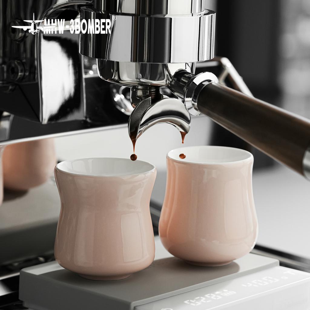 MHW-3BOMBER 150ml Ceramic Cup Tea Mugs Ceramic Espresso Cups for Latte Art Cocoa Cappuccino Cafe Bar Tool Kitchen Accessories