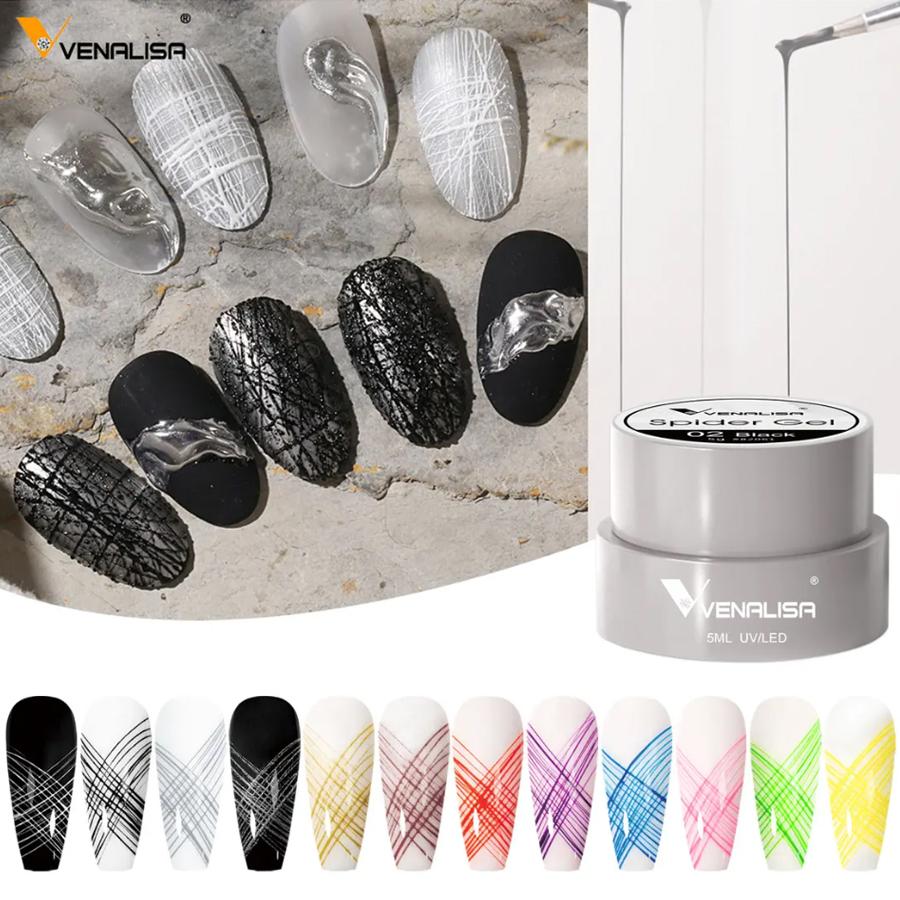 Venalisa Гель для рисования Нейл-арт УФ LED Гель-лак для ногтей УФ Цветной гель Лак Тиснение Линии Паутинка Гели