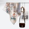 New Peony Silk Dill Silk Scarf Women's Premium Sense Heavy 19 Mm 100% Mulberry Silk Medium Square Scarf