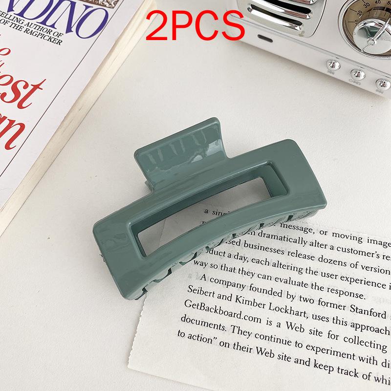 2 шт., комплект головных уборов премиум-класса, новые женские модные зажимы для волос, кофейные, черные, акриловые, большие заколки для волос, зажим для женщин, заколка, аксессуары для волос