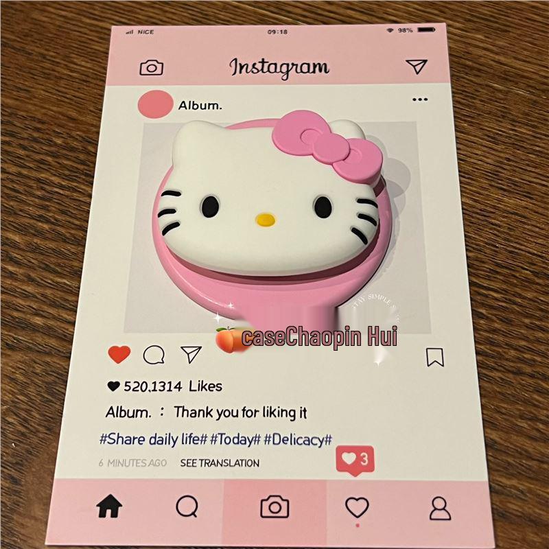 Магнитная выдвижная подставка Hello Kitty - Универсальная регулируемая клейкая подставка, совместимая с PopSocket