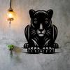 Металлическое настенное панно 'Тигр' Декор с изображением дикой природы, устойчивый к ржавчине Хэллоуин Новый год Подарок для дома Сада Забора 1 шт.
