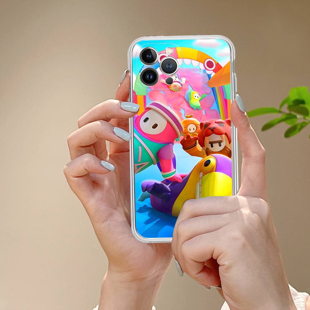 F-Fall G-Guys Party Game Phone Case For IPhone 17 16 15 14 13 12 11 Pro Max Plus Soft Cover Personalized DIY